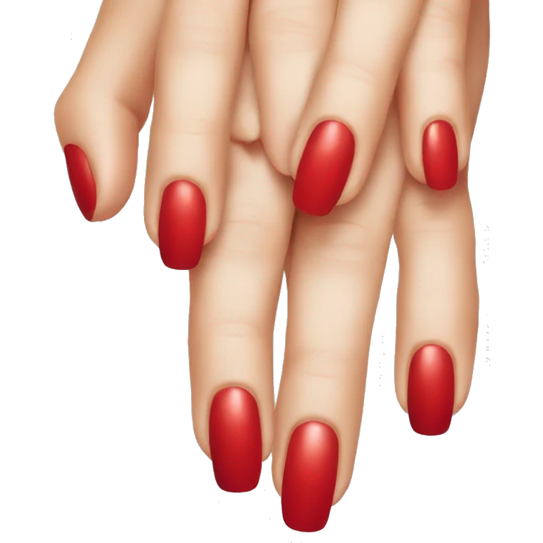 Red nails emoji