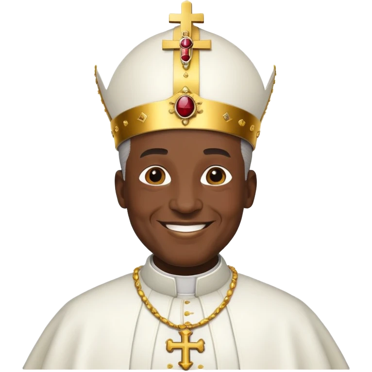 Black pope  emoji