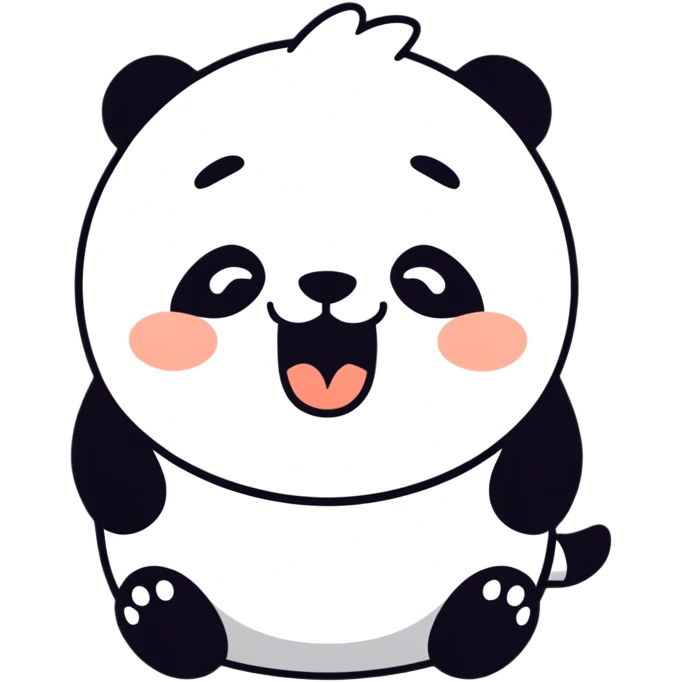 sleepy morning panda emoji