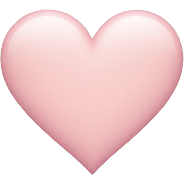 Pastel pink heart emoji