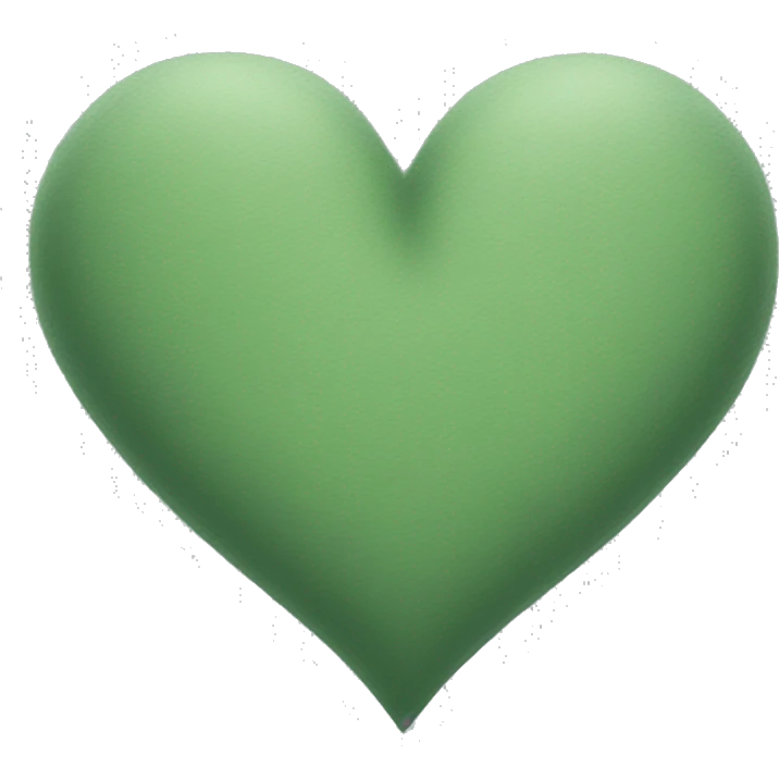 Sage green heart emoji