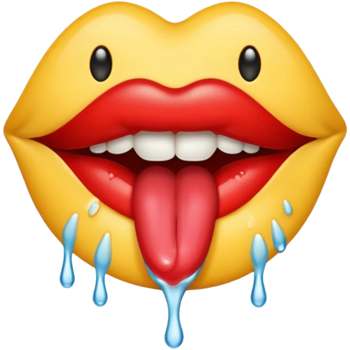 Make a licking emoji emoji