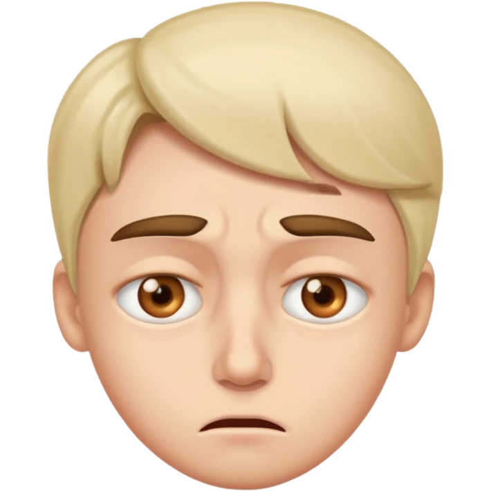 Irritated eye twitch face emoji