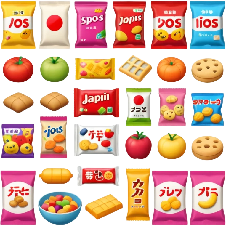 japan packaged snacks  emoji