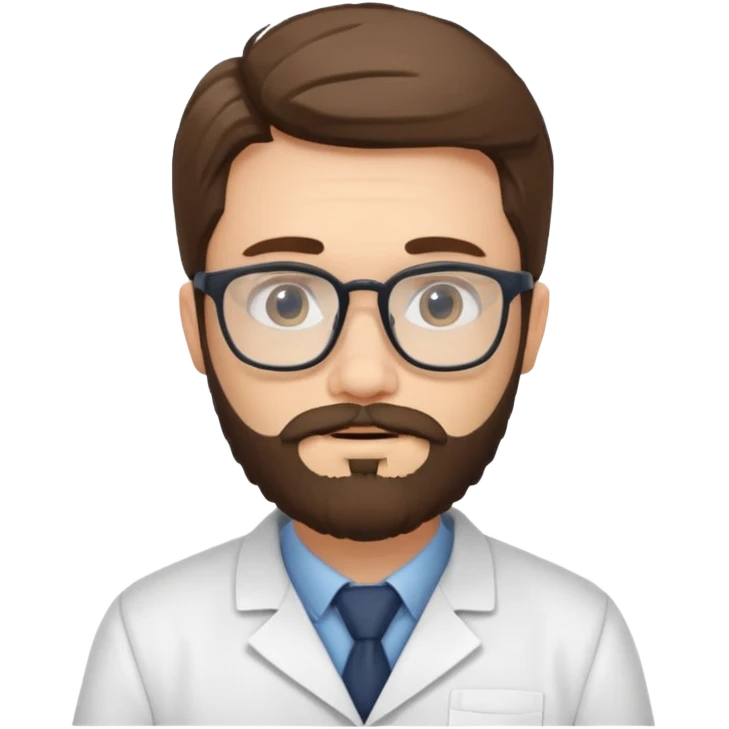 scientist professor young man bearded emoji