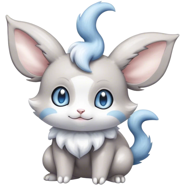 Shiny Minccino-Espurr-Cinccino-creature-hybrid emoji