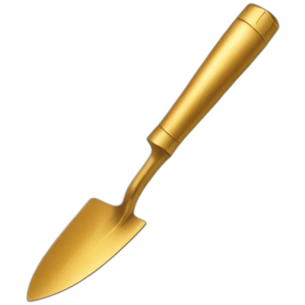 Golden trowel emoji