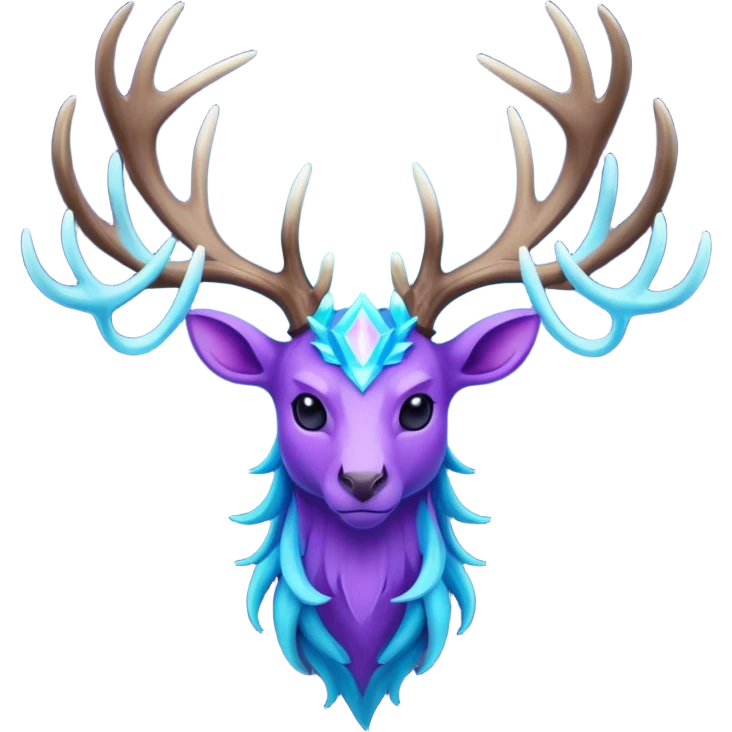 Pokemon legendary cian and purple  xerneas emoji