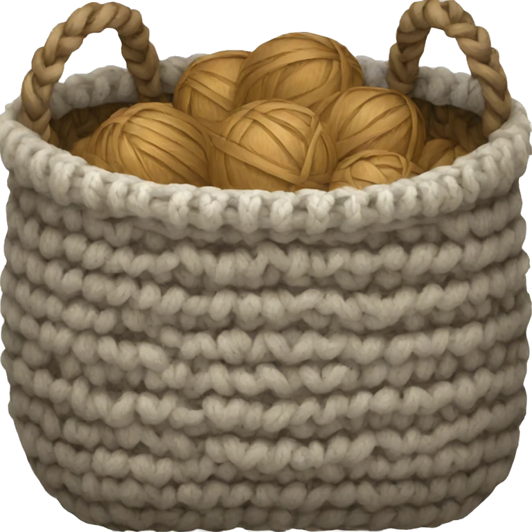 knitted basket emoji