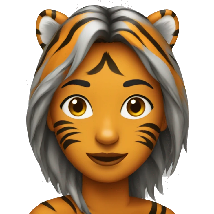 tiger woman emoji