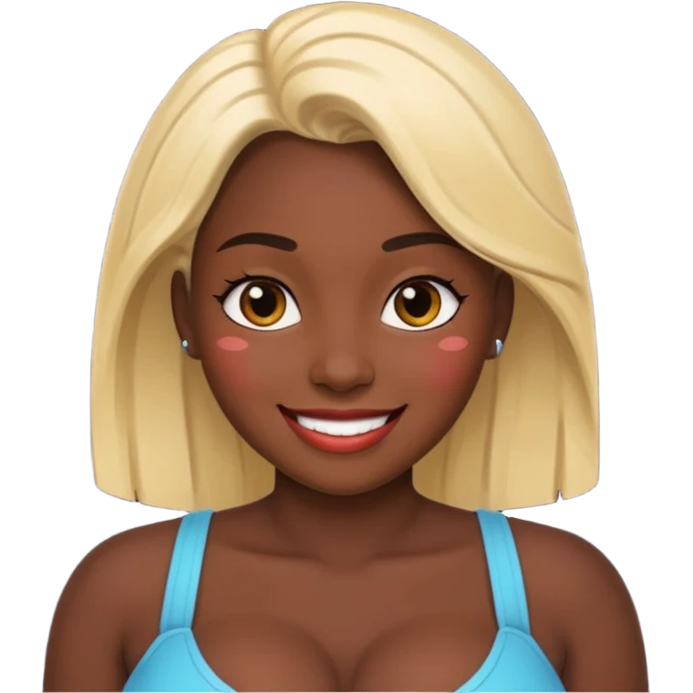 Woman black with big titties emoji