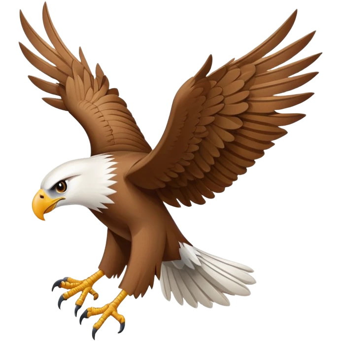 vautour aigle with the wing emoji