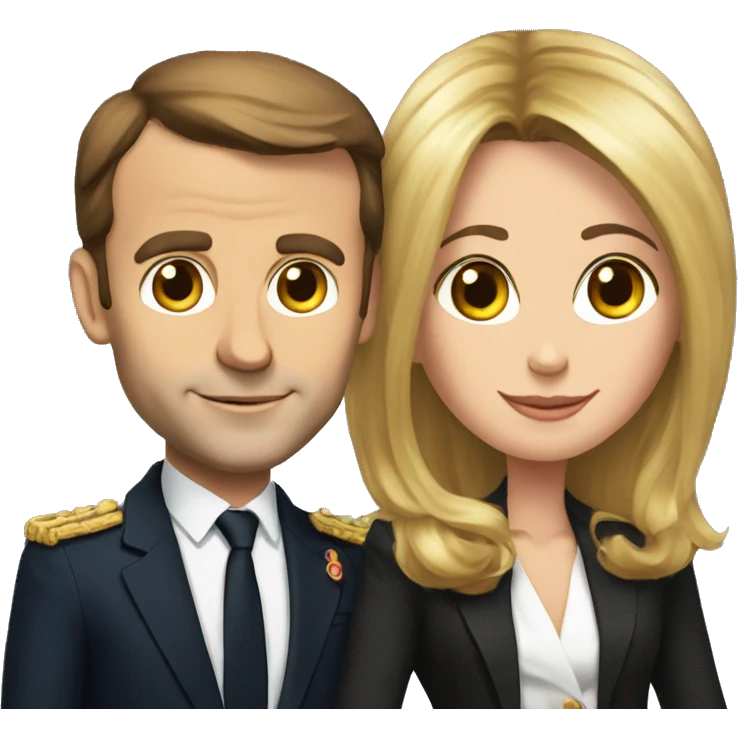 Macron et brigitte emoji