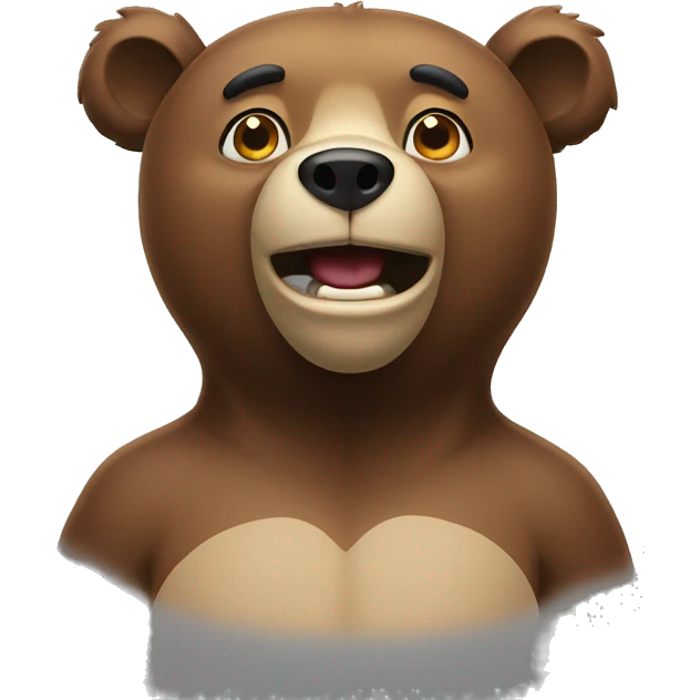 Funny-bear emoji