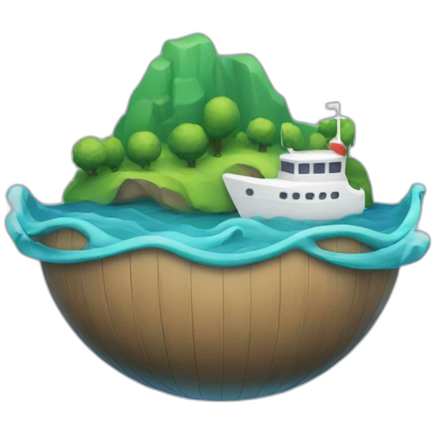 the "petit navire" logo  emoji