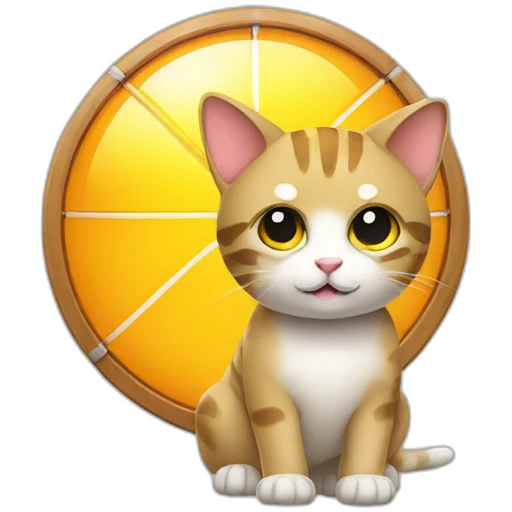 cat with solar panel emoji