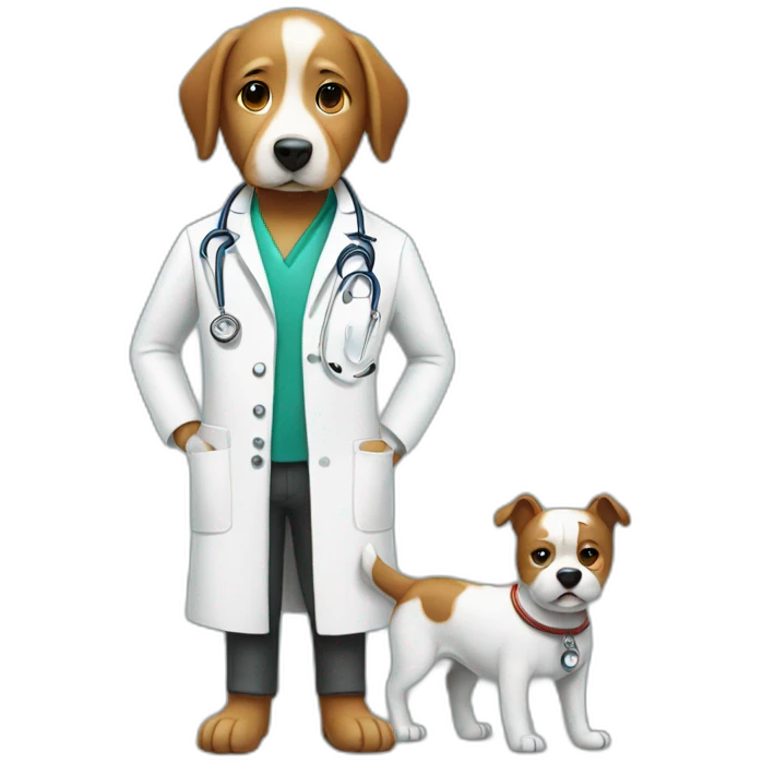 Dog doctor  emoji