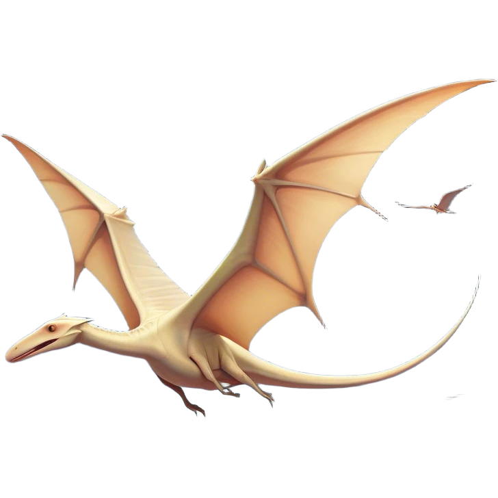 Beautiful and Majestic Pterodactyl Portrait Emoji, Head and body rendered in serene repose with a gentle, content smile, showcasing a slender, aerodynamic form with expansive wings gently folded and eyes softly closed in tranquil slumber, Simplified yet exquisitely endearing features, highly detailed, glowing with a soft, drowsy celestial light, high shine, relaxed and utterly majestic, stylized with an air of timeless aerial splendor, soft glowing outline, capturing the essence of a beautiful and majestic Pterodactyl that embodies the pure grace of prehistoric flight! emoji