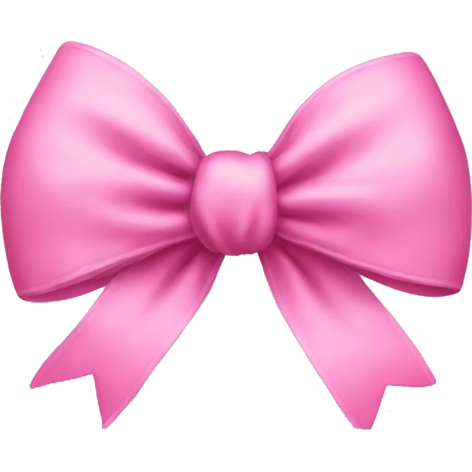 pink bow emoji