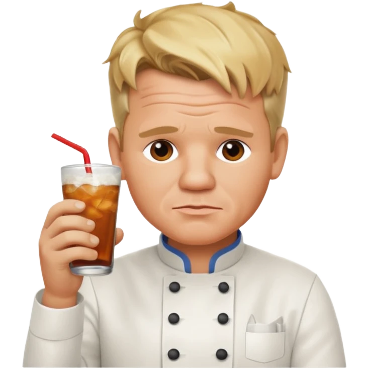 gordon ramsay sipping soda emoji