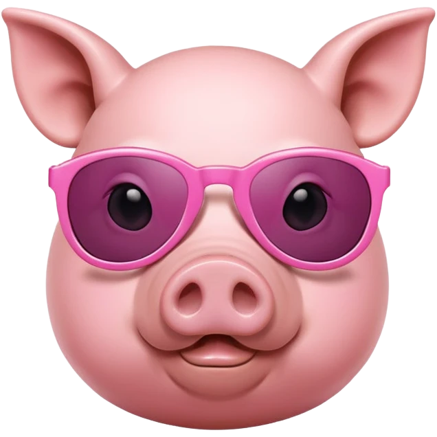 Pig that’s wearing sun glasses emoji