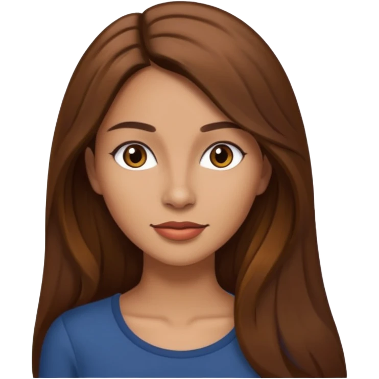 A tall, slender Latina with long brown hair emoji