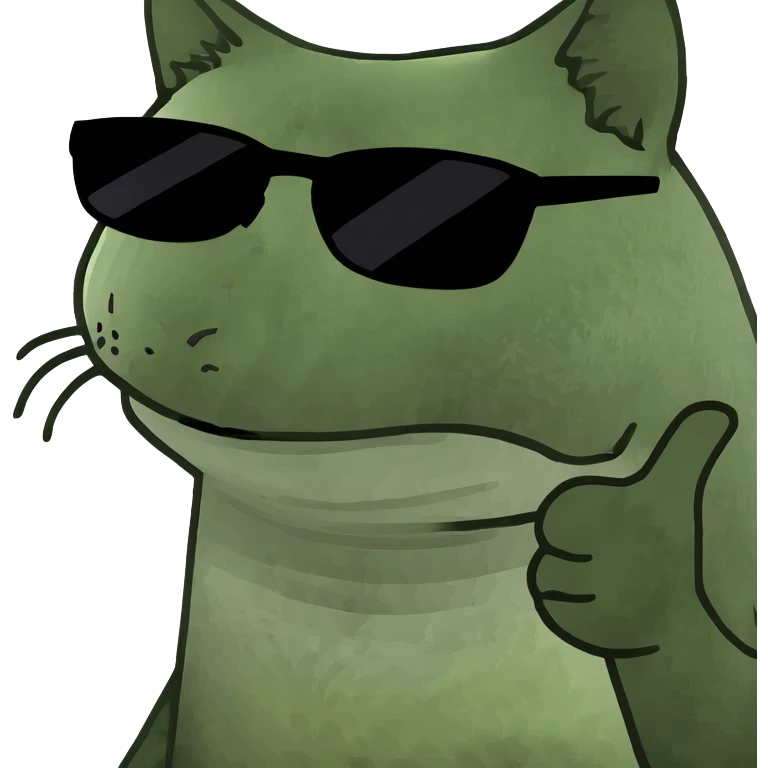 Cat with sunglasses emoji