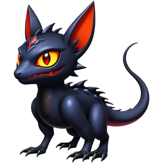 Shiny Epic Badass Gothic Noibat-Salandit-Litten-Hybrid emoji