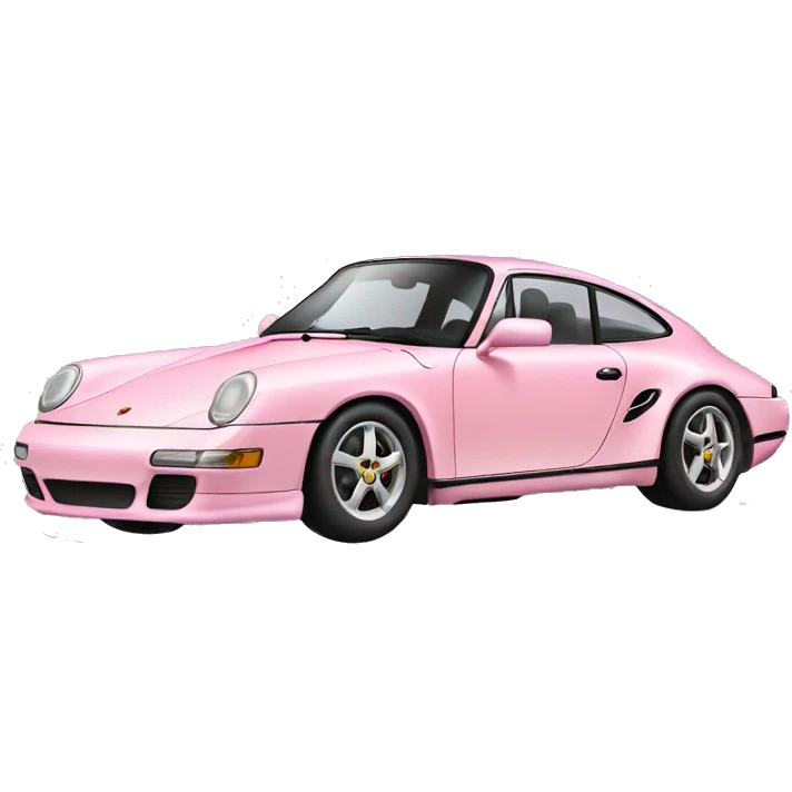 light pink modern porsche car  emoji