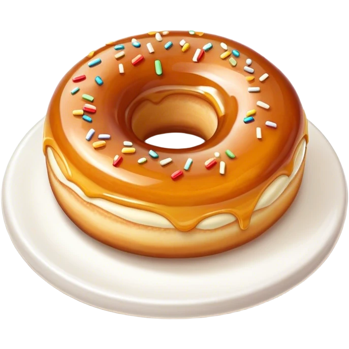 creme brulee gourmet donut, cinematic emoji