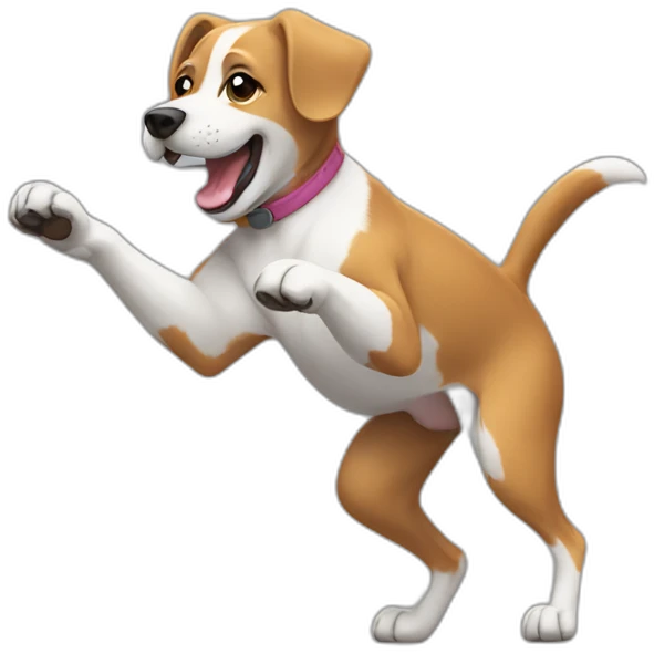 Dog dancing Moving emoji