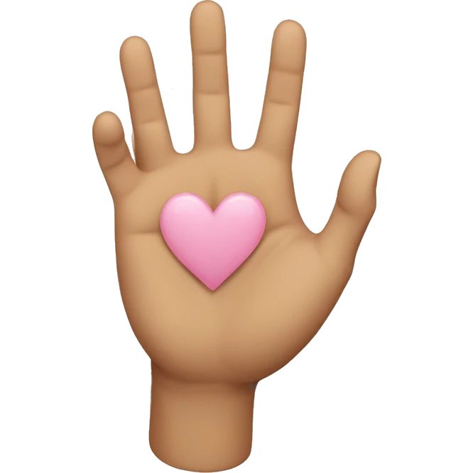 hand heart emoji