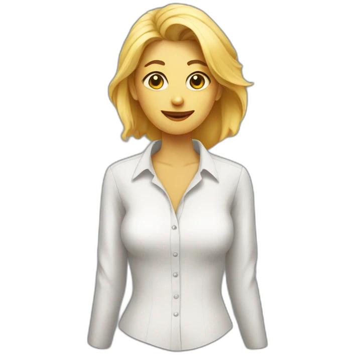 pointy shirt lady emoji