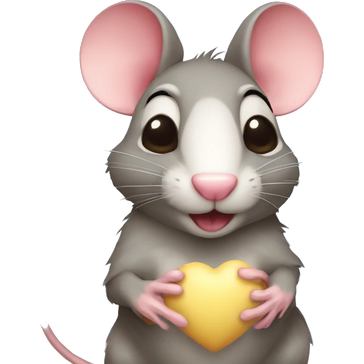 Ratón dando beso ratón dando un beso emoji