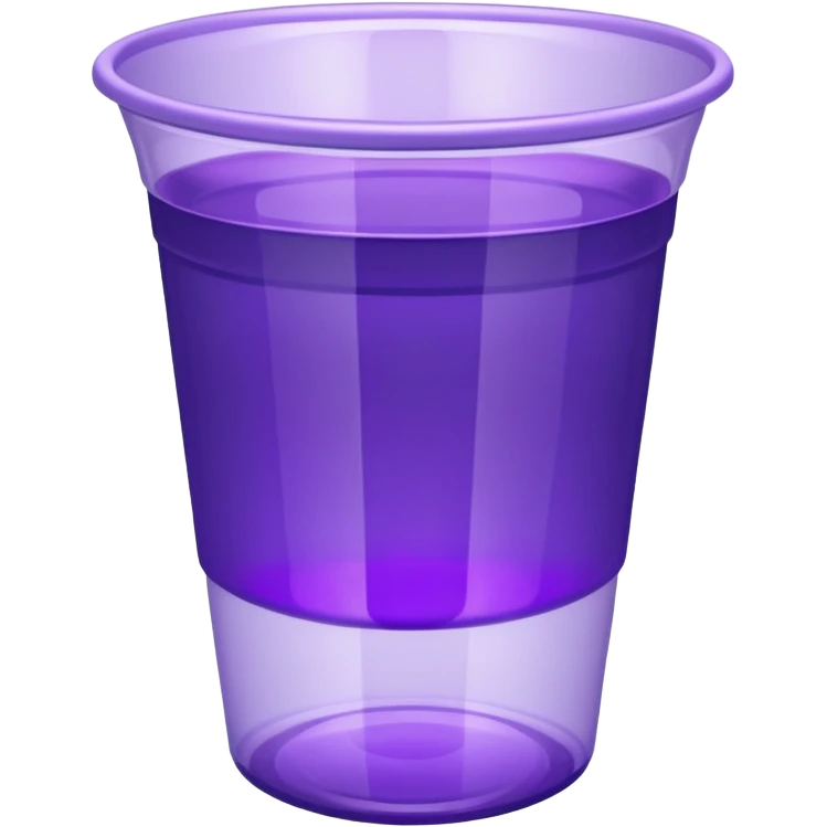 Solo cup with purple liquid emoji