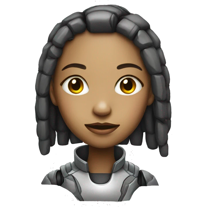 Girl cyborg  emoji