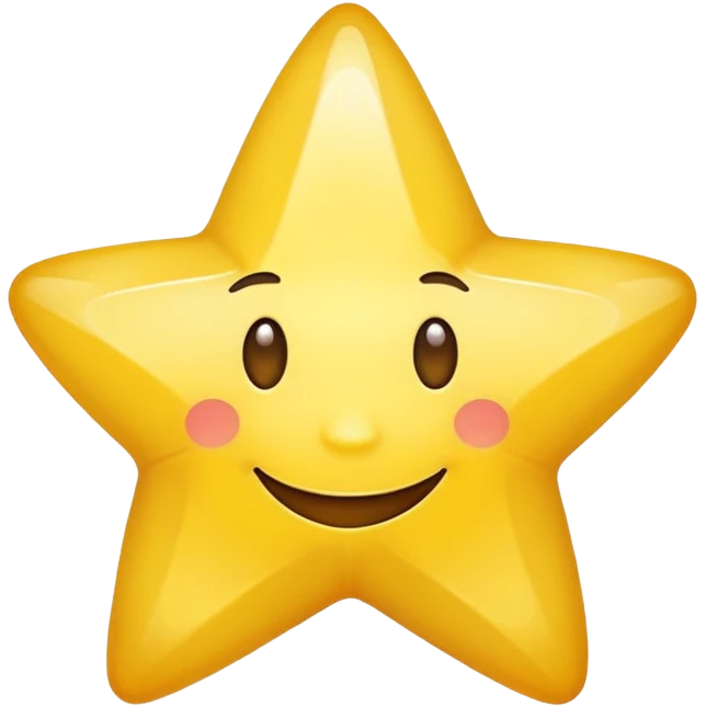 Звезда улыбается emoji