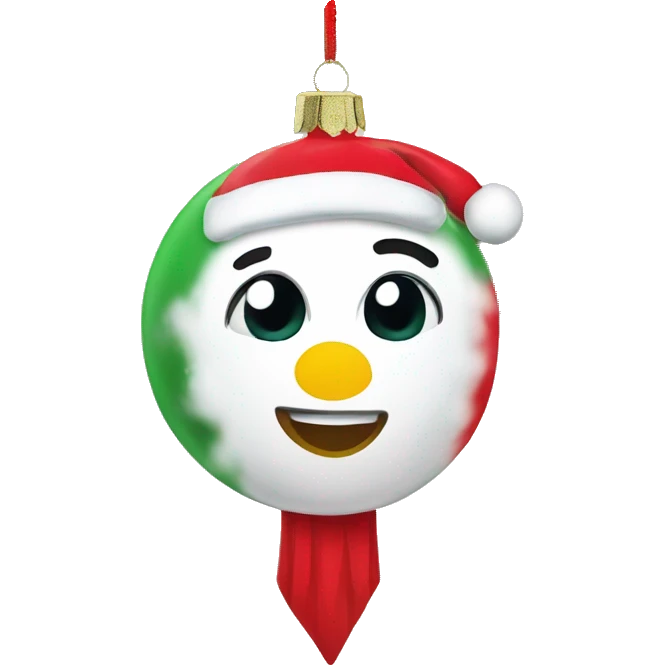 Christmas tree ornament emoji