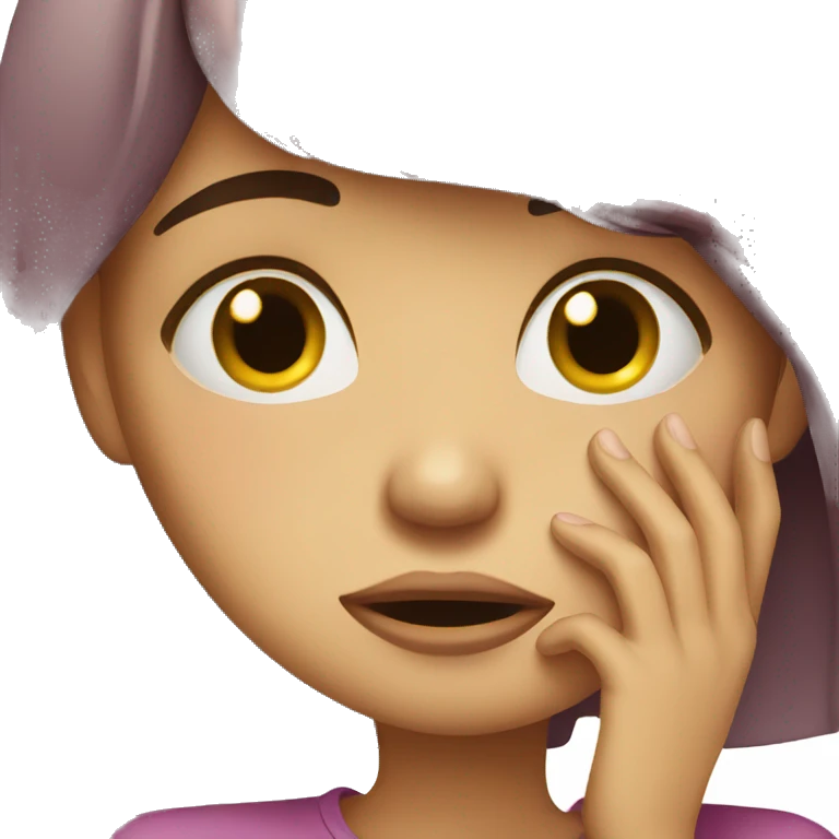 Girl crying  emoji