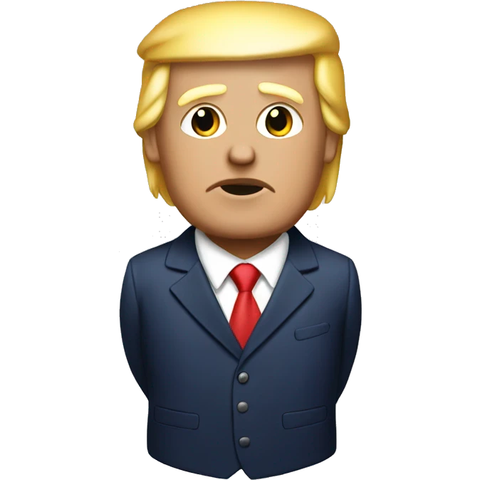 Trump with a frechie emoji