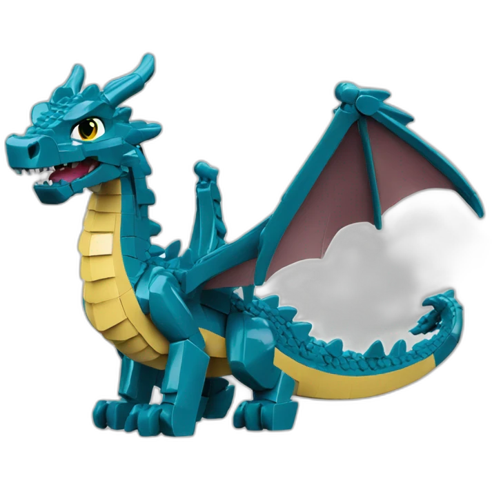 dragon cute lego emoji