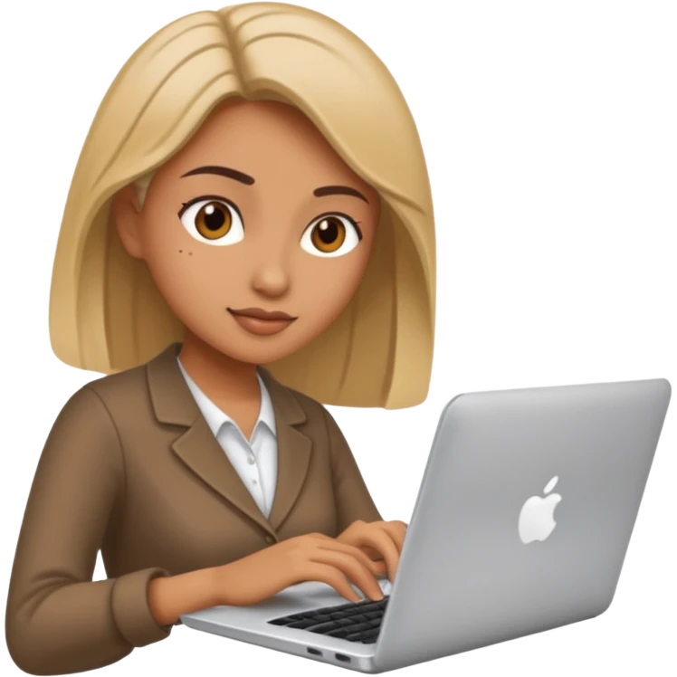 mujer  ganando dinero online emoji