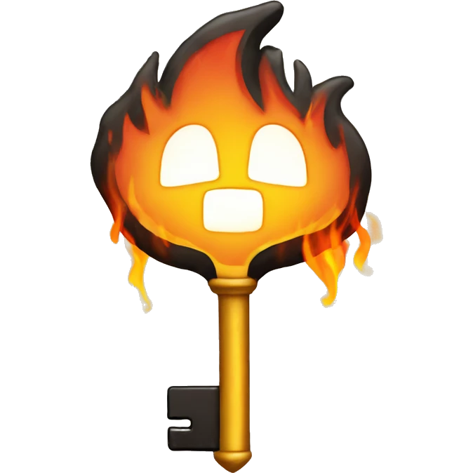 Key on fire emoji
