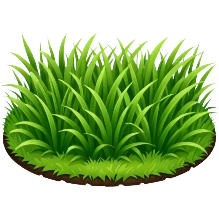  flat grass emoji