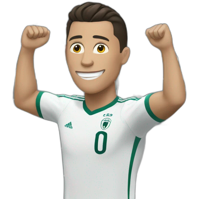 Cristiano ronaldo scoring a goal emoji