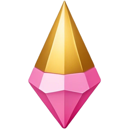 gold pink point  emoji