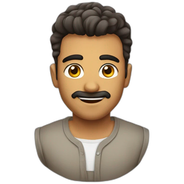 رجل لون شعرو اسود ولابس كمامة emoji