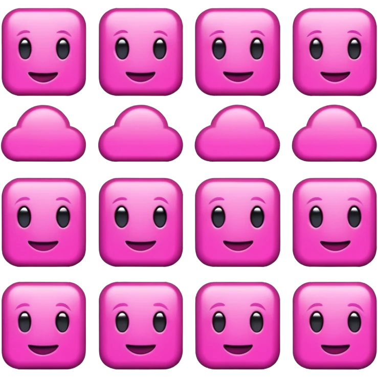 Pink emoji