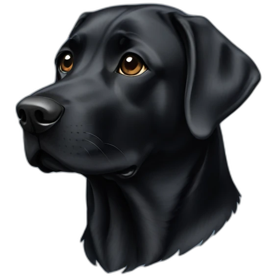 black lab emoji