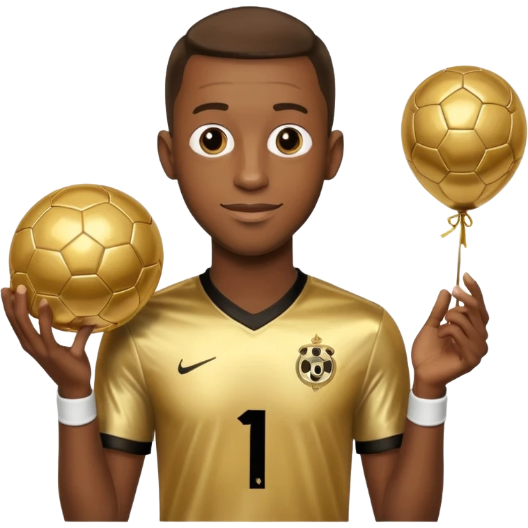 Dembele with ballon dor emoji
